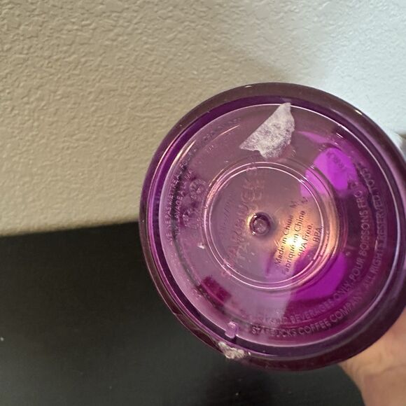 Starbucks Summer 2024 Purple Dome Lid Cold Cup Holographic Dots Venti Tumbler - Picture 4 of 4